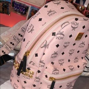 Pink MCM backpack